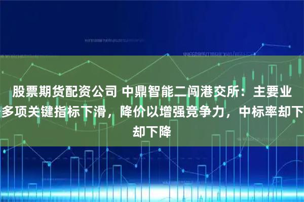 股票期货配资公司 中鼎智能二闯港交所：主要业务多项关键指标下滑，降价以增强竞争力，中标率却下降